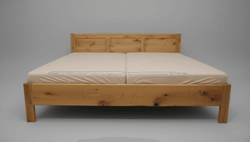 Dubová postel 240x200 cm, přírodní nátěr tvrdovoskový olej Borma Wachs. Cena od  45 0000 kč